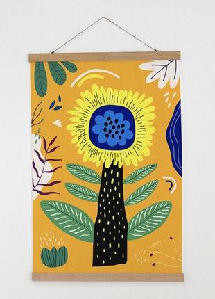 Тканинний постер соняшник 60х93 см (tpsr_22s030)