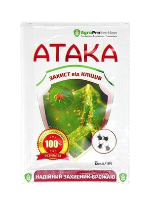 Атака захист від кліщів 6 мл