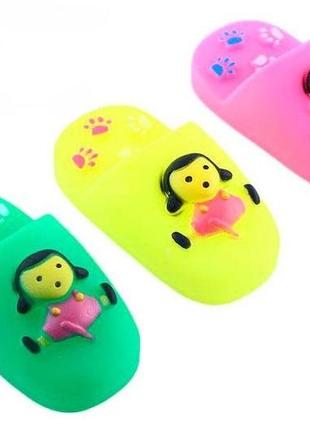 Іграшка гумова - тапочки 10*5,5 см