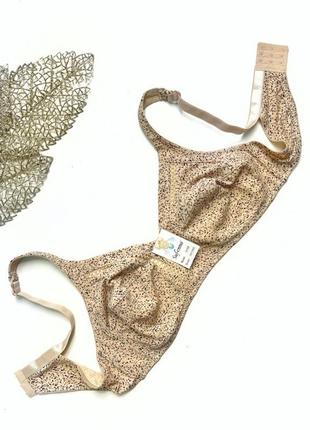 Бюстгалтер без поролону, без кісточки, чашка д , бежевий білий чорний