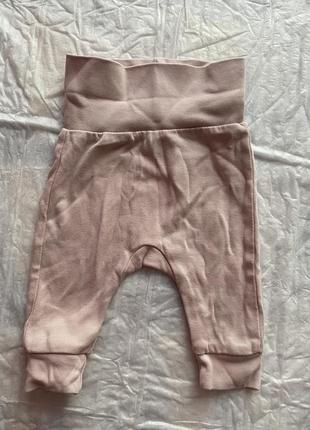 Повзунки дитячі штани дитячі бежеві персикові штанці для дітей для немовлят для малюків штани