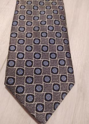 Італійська шовкова краватка jaeger 100% шовк