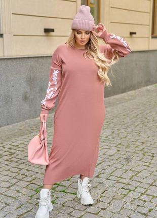 Платье вязка батал