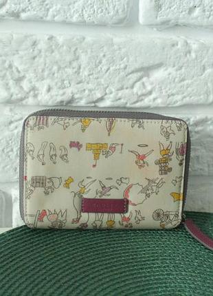 Radley симпатичний гаманець з непромокаємої тканини і вставками і підкладкою з натуральної шкіри