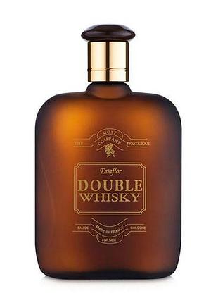 Туалетна вода для чоловіків evaflor double whisky 100 ml