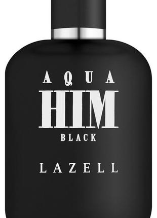 Туалетна вода для чоловіків lazell aqua him black 100 ml