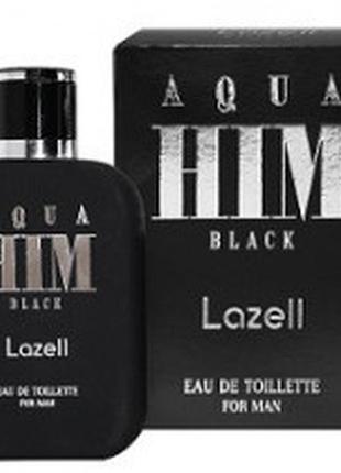 Туалетная вода для мужчин lazell aqua him black2 фото