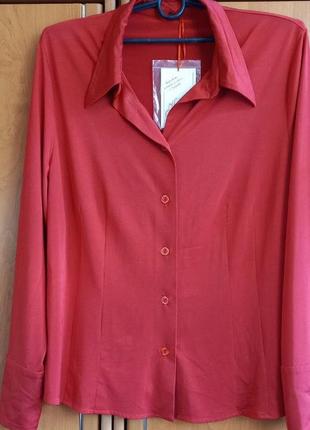 Женская блузка из очень приятного скользящего трикотажа с блеском1 фото