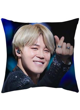 Подушка пак чимин bts jimin 40*40см со съемной наволочкой (p0749)2 фото