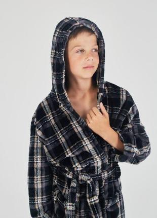 Пижама теплая для мальчика подростка флисово махровая от 6 до 13 лет9 фото