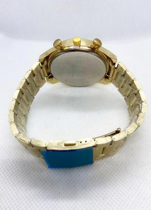 Часы наручные мужские тоmmy нilfigеr (томми хилфигер) золотистые с черным циферблатом ( код: ibw792yb )4 фото