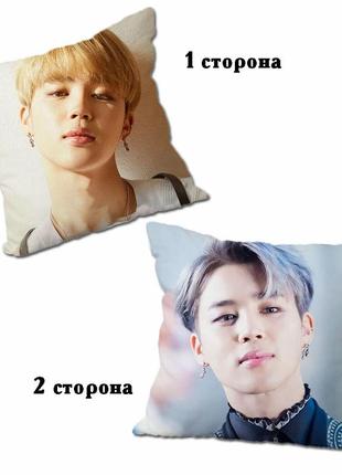Подушка kpop bts пак чимин двухсторонняя 40*40 см (p0004)