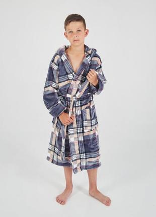 Пижама теплая для мальчика подростка флисово махровая от 6 до 13 лет6 фото