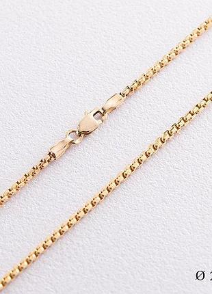 Цепочка плетение венеция (в желтом золоте)