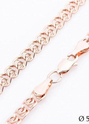 Золотая цепочка плетение лав (5 мм)
