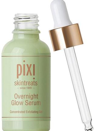 Ночная гликолевая сыворотка-пилинг для лица pixi overnight glow serum1 фото