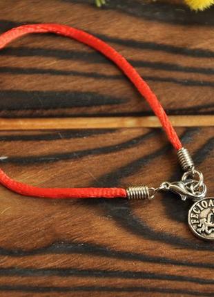 Браслет красная нить с талисманом "дева"