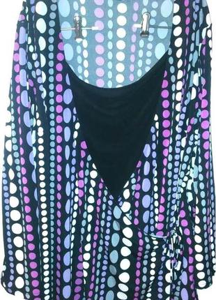 💖яркая туника в горошек 24-26 размера, бренд joanna hope💖