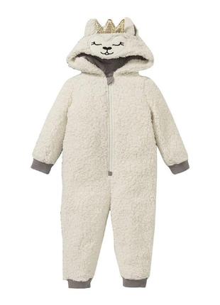 Кігурумі, комбінезон хутряний  білий lupilu (німеччина) 98-140 см