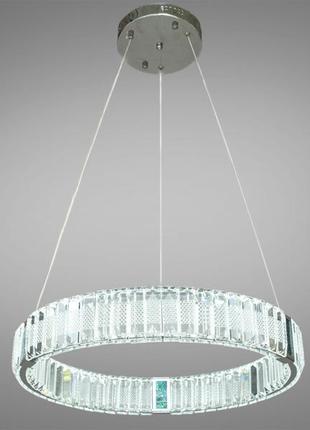 Светодиодные led люстры подвесные декоративные кольца с хрусталем в стиле модерн диаша 81028-500hr