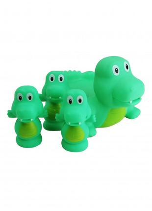 Іграшка для купання пискавка 522-3-4 в сітці (крокодил)