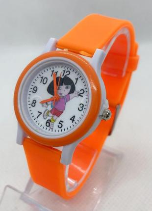 Дитячий наручний годинник dora оранжеві (код: ibw652j)1 фото