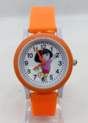 Дитячий наручний годинник dora оранжеві (код: ibw652j)2 фото