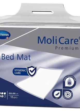 Пелюшки поглинаючі гігієнічні molicare premium bed mat 9 крапель 60x90 15шт