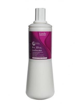 Окислильна емульсія для стійкої крем-червоні 6% londa professional londacolor permanent cream, 1000мл