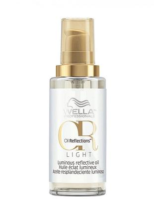 Легка олія wella professionals oil reflection light для сяючого блиску волосся 30 мл