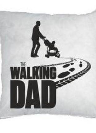 Подушка декоративная с принтом "the walking dad"1 фото