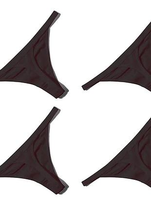 Женское нижнее белье женские хлопковые трусики (стринги) m-l черные