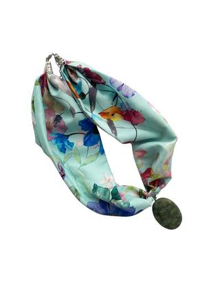 Стильное женское колье "голубая нежность" от my scarf,  стильный чокер