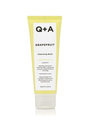 Бальзам очищающий для лица с грейпфрутом q+a grapefruit cleansing balm 125ml2 фото