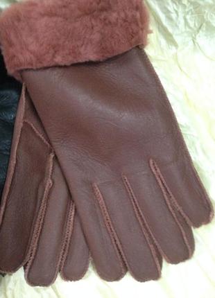 Рукавички жіночі та підліток із натуральної овчини