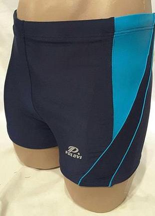 Шорти чоловічі сині з блакитними вставками для плавання 50 52