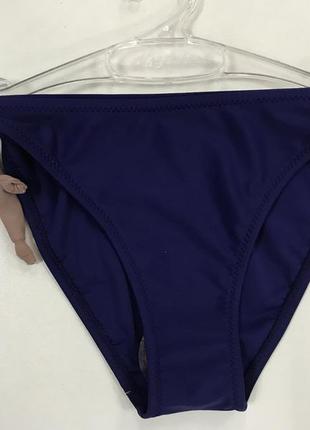 Женские классические купальные плавки на 44-46  укр размер  цвет темно синий1 фото
