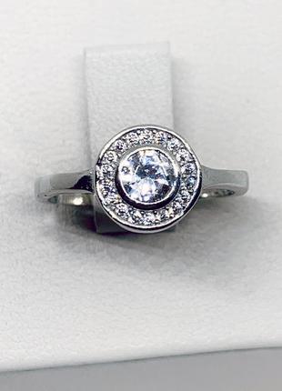 Кольцо серебряное с кубическим цирконием 17 2,26 г