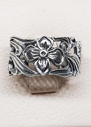 Кольцо серебряное "цветы" 19 4,97 г