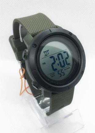 Часы мужские спортивные водостойкие skmei 1426 (скмей) зеленые с черным ( код: ibw281gbo )