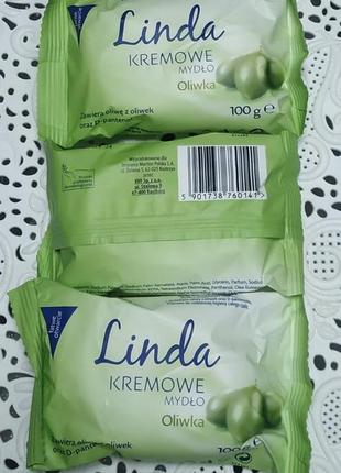 Крем-мило linda kremowe (оливкове молочко), 100g. польща.