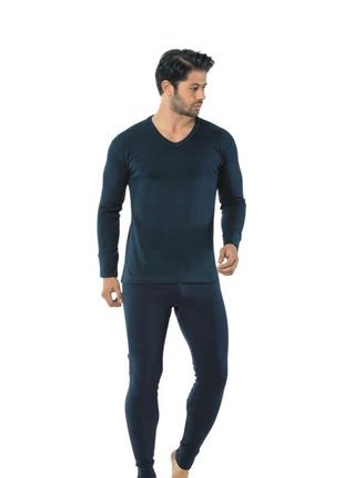 Нижнее белье комплект хлопок темно-синий