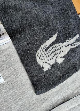 Шарф lacoste оригінал унісекс двусторонній шарф lacoste ysl