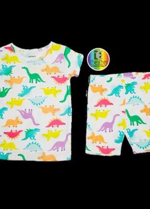 Пижама carters с шортами динозавры 24m1 фото