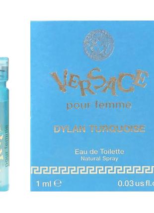 Versace pour femme dylan turquoise туалетная вода (пробник) 1ml (8011003861705)2 фото