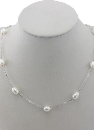 Ланцюжок з перлами медична сталь