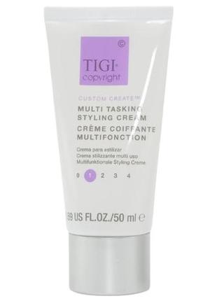 Багатофункціональний крем для вкладання волосся tigi copyright custom caretm multi tasking styling cream 50 мл