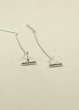 Серьги протяжки минимализм