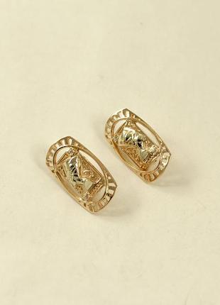 Серьги нефертити из серебра 925 пробы, магазин myuvelir 4