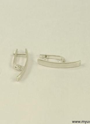 Сережки минимализм без камней